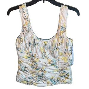 NWT Gianni Bini Ruffled Floral Blouse